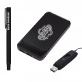 5057 Siyah Hediyelik Set - Led işıklı 10.000Mah Powerbank - Led işıklı Usb Bellek Led işıklı Rubber Metal Kalem 5057 Siyah Hediyelik Set - Led işıklı 10.000Mah Powerbank - Led işıklı Usb Bellek Led işıklı Rubber Metal Kalem