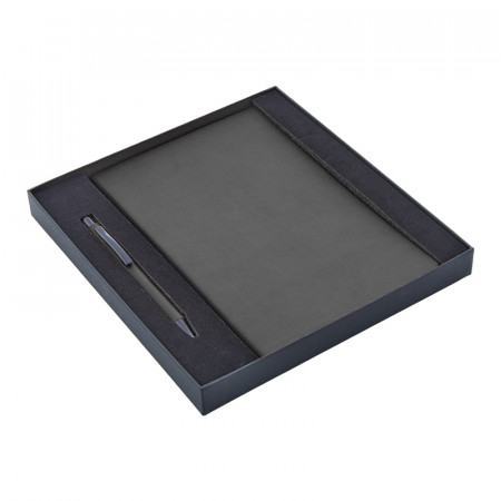 2280-K Siyah Hediyelik Set - 13X21 Renkli Kenar Not Defteri Metal Tükenmez Kalem 2280-K Siyah Hediyelik Set - 13X21 Renkli Kenar Not Defteri Metal Tükenmez Kalem
