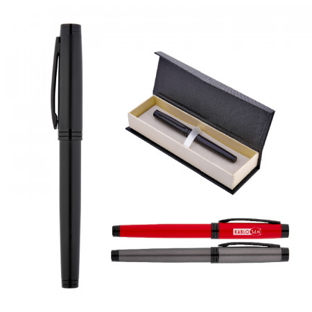 1216-KR Kırmızı Metal Roller Kalem Seti 1216-KR Kırmızı Metal Roller Kalem Seti
