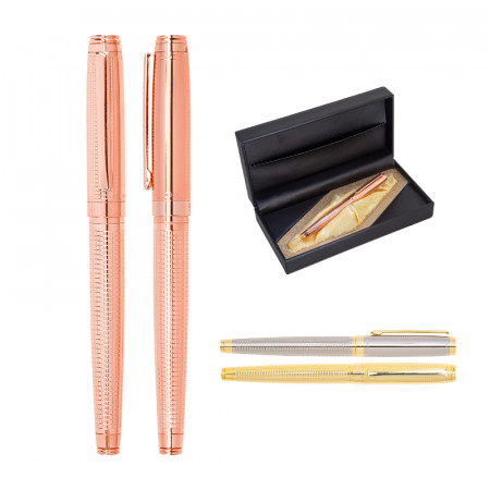 1102-KR Gold Metal Roller Kalem Seti 1102-KR Gold Metal Roller Kalem Seti