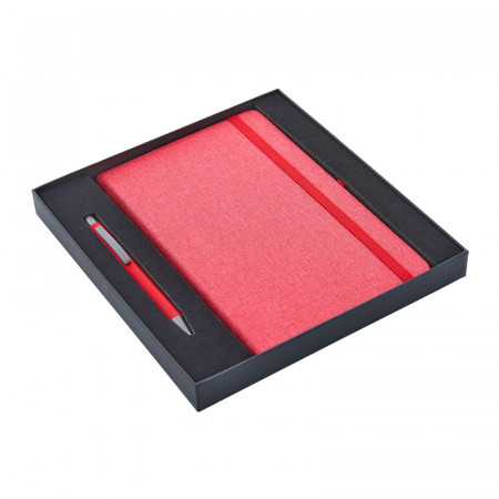 932-K Kırmızı Hediyelik Set - 13X21 Not Defteri Metal Tükenmez Kalem 932-K Kırmızı Hediyelik Set - 13X21 Not Defteri Metal Tükenmez Kalem