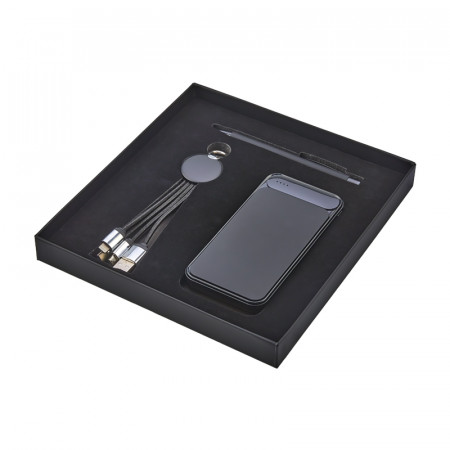 5065 Siyah Hediyelik Set - Powerbank - Çoklu Kablo - Kalem Seti 5065 Siyah Hediyelik Set - Powerbank - Çoklu Kablo - Kalem Seti