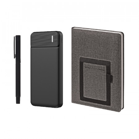 5063 Siyah Hediyelik Set - Powerbank - Defter - Kalem Seti 5063 Siyah Hediyelik Set - Powerbank - Defter - Kalem Seti