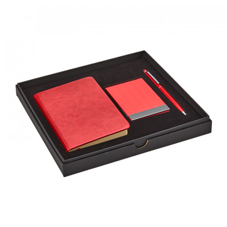 336 Kırmızı Hediyelik Set - 9X14 Not Defteri - Touch Pen Tükenmez Kalem - Kartvizitlik 336 Kırmızı Hediyelik Set - 9X14 Not Defteri - Touch Pen Tükenmez Kalem - Kartvizitlik