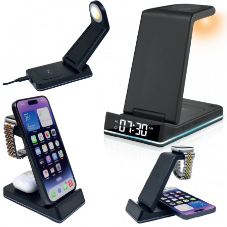 5’i 1 Arada Wireless Şarj İstasyonu 5’i 1 Arada Wireless Şarj İstasyonu