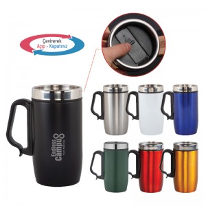 5304 Siyah Çelik Kupa / 240 ml