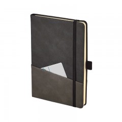 2427 Siyah 15 x 21 Termo Deri̇ Defter