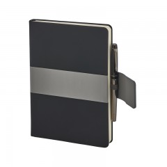 2426 Siyah 15 x 21 Termo Deri̇ Defter