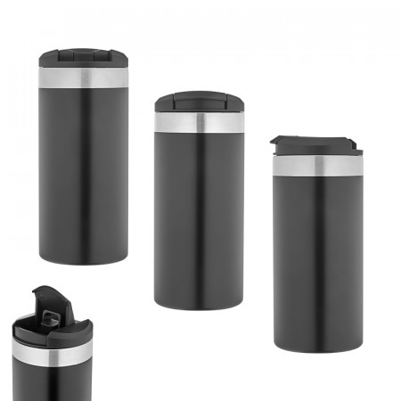 5344 Siyah Çelik Termos / 350 ml