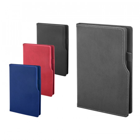 941-IVORY Lacivert 15 x 21 Termo Deri̇ Defter (Ivory Kağıt)