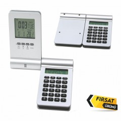 5503 Gümüş Hesap Maki̇neli̇ Masa Saati