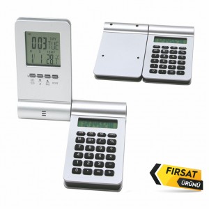 5503 Gümüş Hesap Maki̇neli̇ Masa Saati