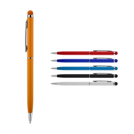 587 Siyah Metal Tükenmez Touchpen Kalem