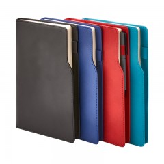 374 Kırmızı Termo Deri̇ Tarihli Ajanda (Ivory Kağıt)