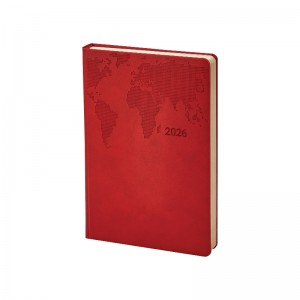 378 Kırmızı Termo Deri̇ Tarihli Ajanda (Holmen Ki̇tap Kağıdı)