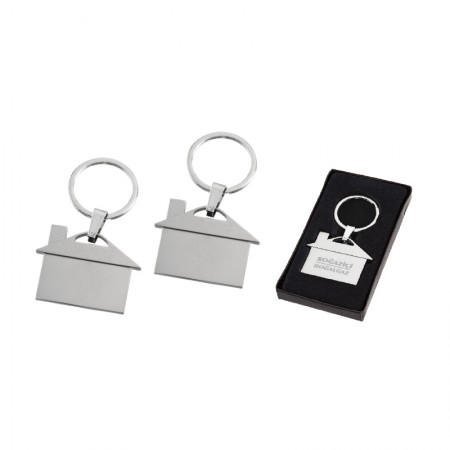 2216 Krom Çift Taraflı Metal Anahtarlık