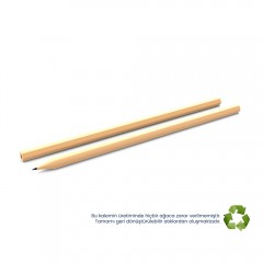 Köşeli Naturel Kurşun Kalem