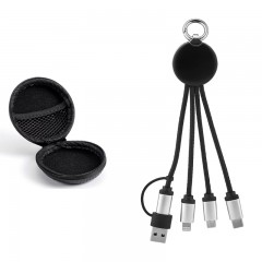 4112-K Siyaha Beyaz Işık(EVA KUTULU) EVA KUTULU Anahtarlık Çoklu Kablo