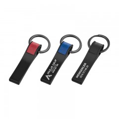 2396 Lacivert Çift Taraflı Metal Suni̇ Deri̇ Anahtarlık