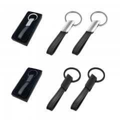 2228 Siyah Çift Taraflı Metal Anahtarlık