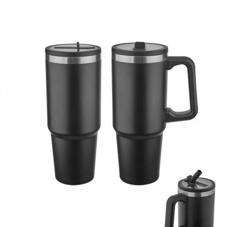 5352 Siyah Çelik Termos / 900 ml