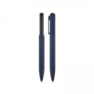 1250 Lacivert Ledli Metal Tükenmez Kalem