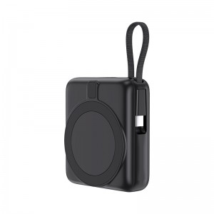 PB-4013 Siyah - Beyaz LED 10.000 mAh MagSafe Powerbank