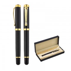 1214-KR Siyah Metal Roller Kalem Seti