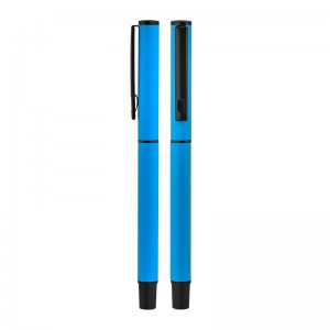 2025 BELEK Turkuaz Metal Roller Süper Jel Refil Kalem Ruber