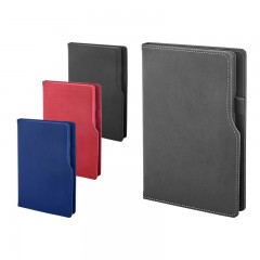 941-IVORY Siyah 15 x 21 Termo Deri̇ Defter (Ivory Kağıt)