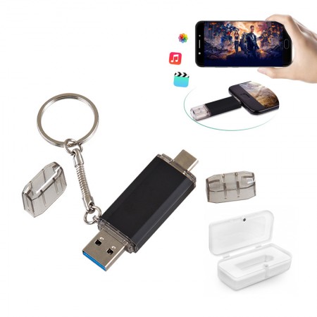 F-154-64 Siyah 64 GB OTG Usb Bellek