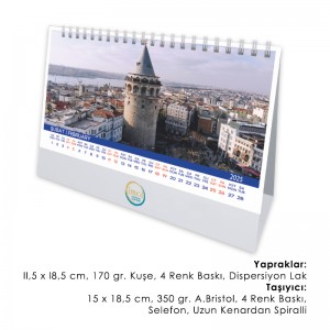 53-B Üçgen Masa Takvimi
