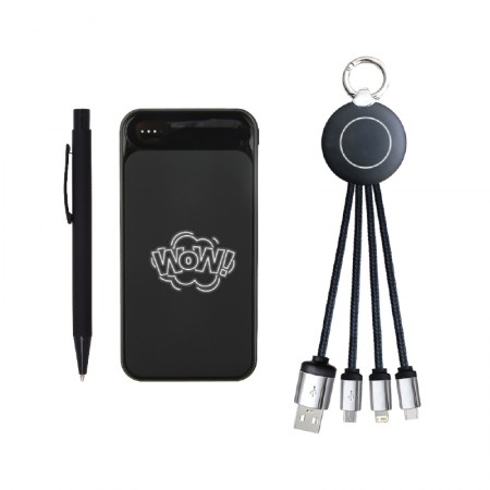 5065 Kalem & Powerbank & Anahtarlık Set