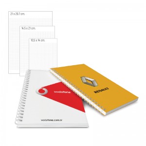 BK-03-1421 Yandan Spiralli Karton Defter