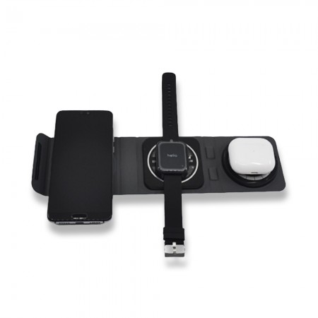 Kablosuz Şarj Standı (Telefon, Saat, Kulaklık)