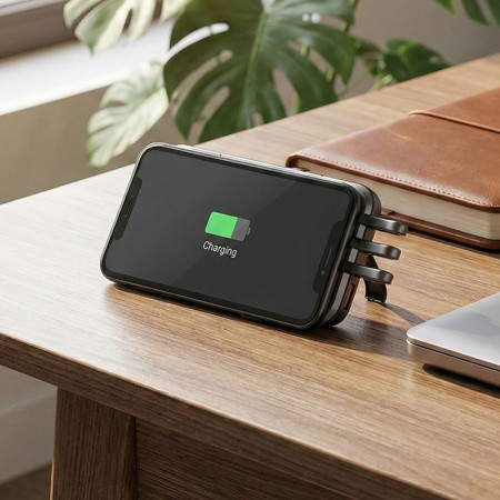 Işıklı Logo Wireless Powerbank 10000 mAh