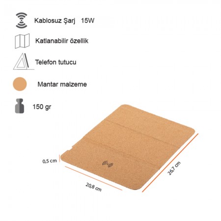 Kablosuz Şarj Mousepad